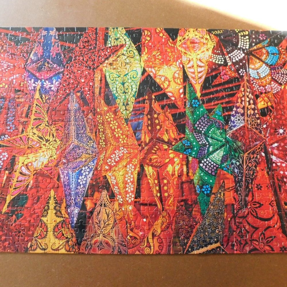 Mega Puzzles Click Folding Paper Lanterns 500 Large Piece Jigsaw Complete Family